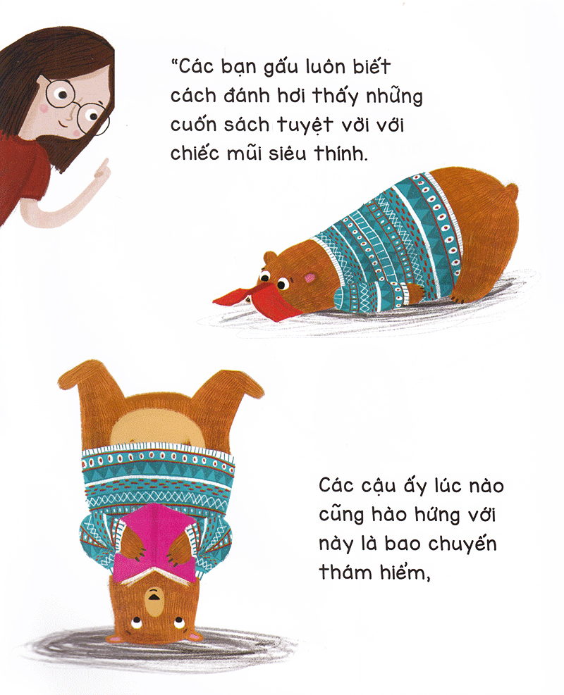 gấu là bạn đọc sách tuyệt với nhất (tái bản 2020)