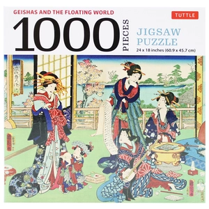 geishas and the floating world - 1000 piece jigsaw puzzle: finished size 24 x 18 inches (61 x 46 cm)