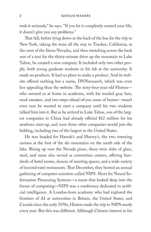 genius makers - the mavericks who brought ai to google, facebook, and the world