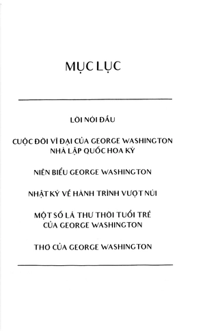 george washington - nhà lập quốc hoa kỳ và nhật ký thời tuổi trẻ