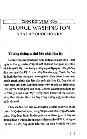george washington - nhà lập quốc hoa kỳ và nhật ký thời tuổi trẻ