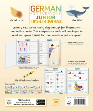 german for everyone junior 5 words a day: learn and practise 1,000 german words