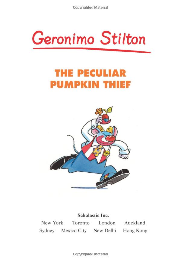 geronimo stilton #42: the peculiar pumpkin thief