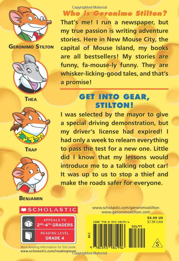 geronimo stilton #54: get into gear, stilton!