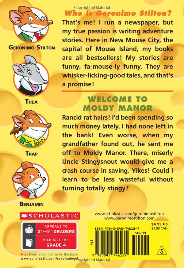 geronimo stilton #59: welcome to moldy manor