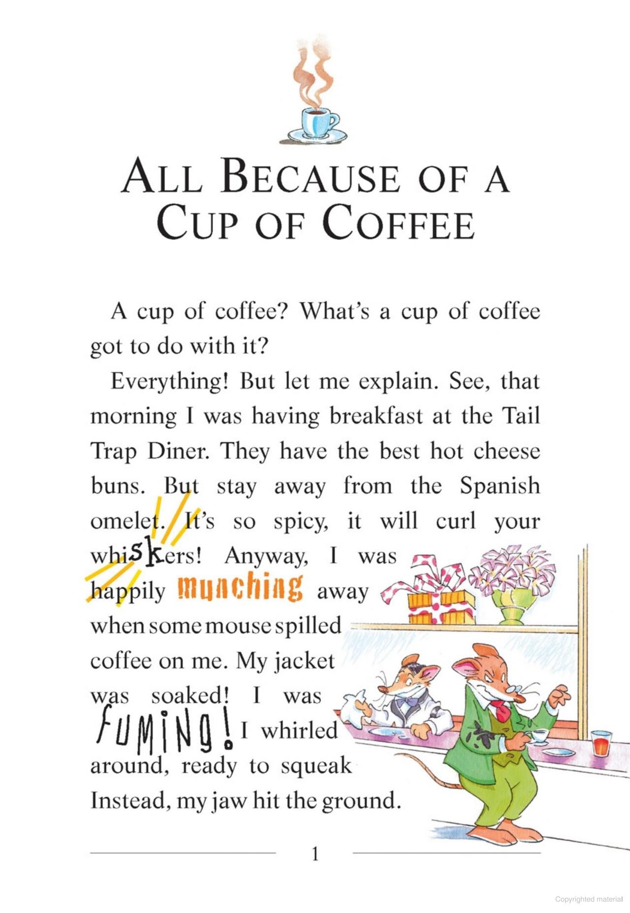 geronimo stilton - book 10 - all because of a cup of coffee