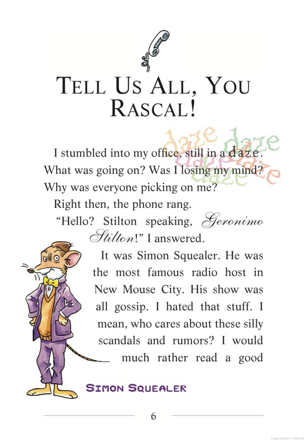 geronimo stilton - book 6 - paws off, cheddarface!