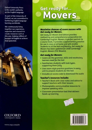 get ready for movers: sb with downloadable audio: maximize chances of exam