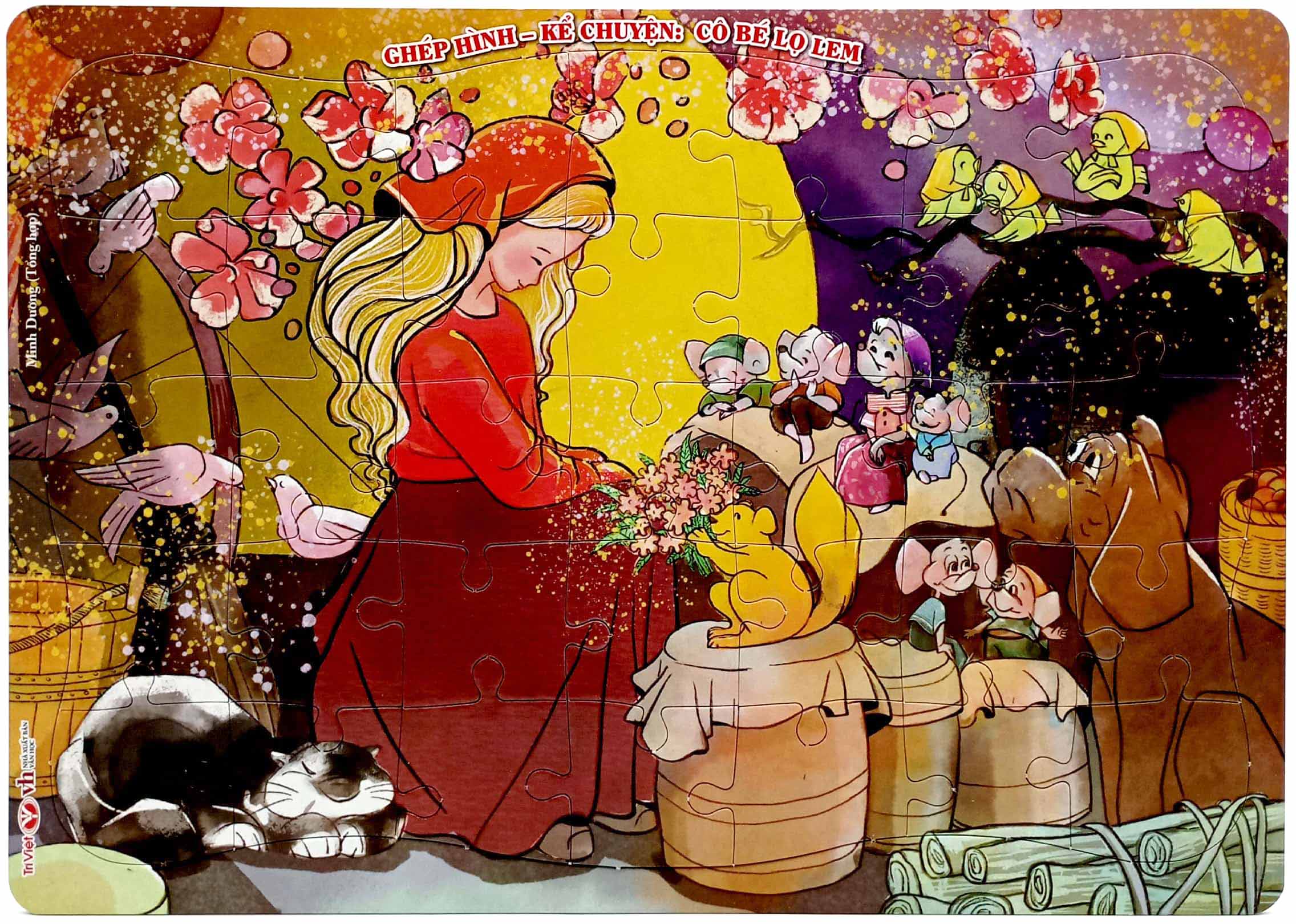 ghép hình - kể chuyện: cô bé lọ lem