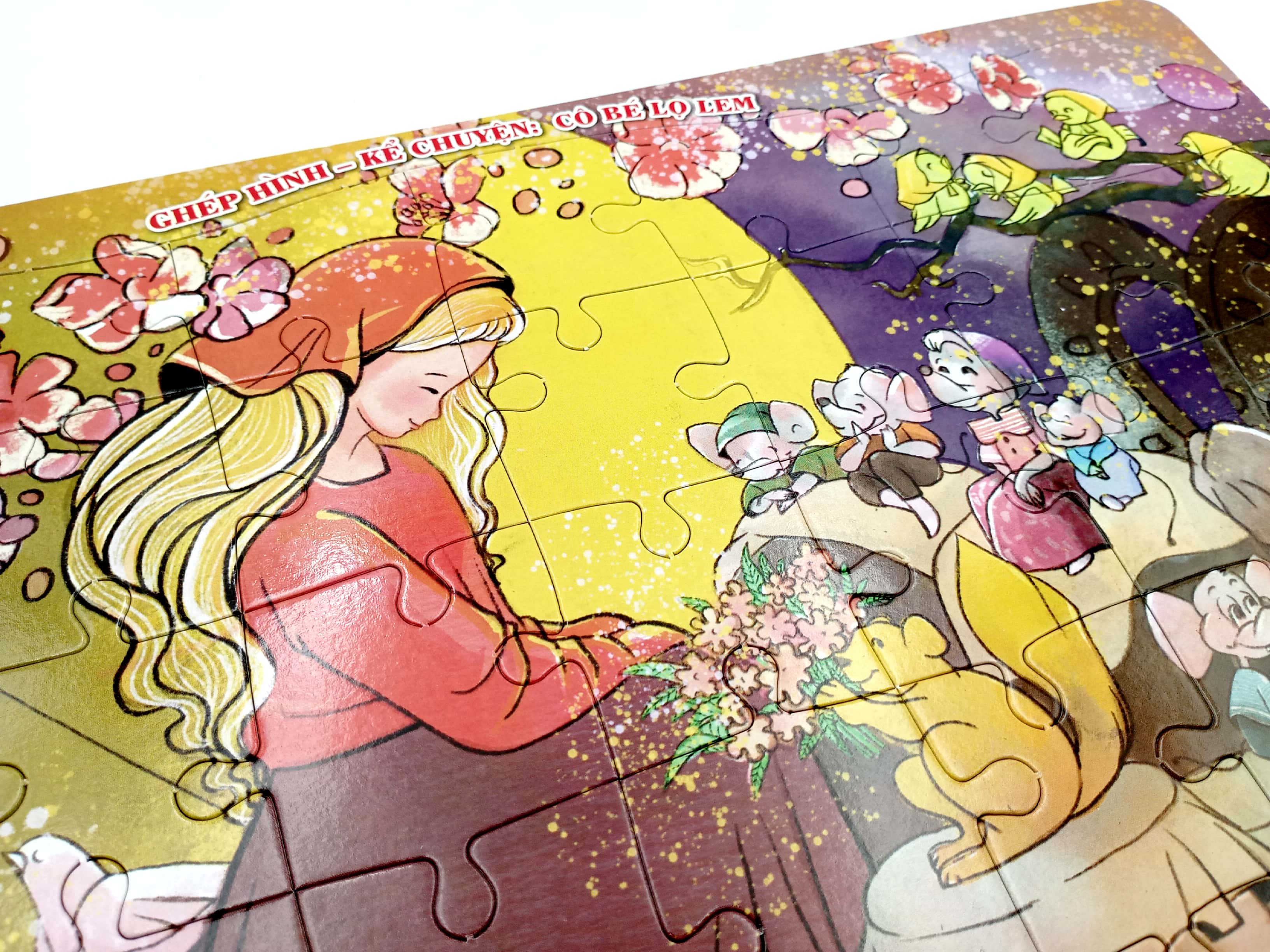 ghép hình - kể chuyện: cô bé lọ lem