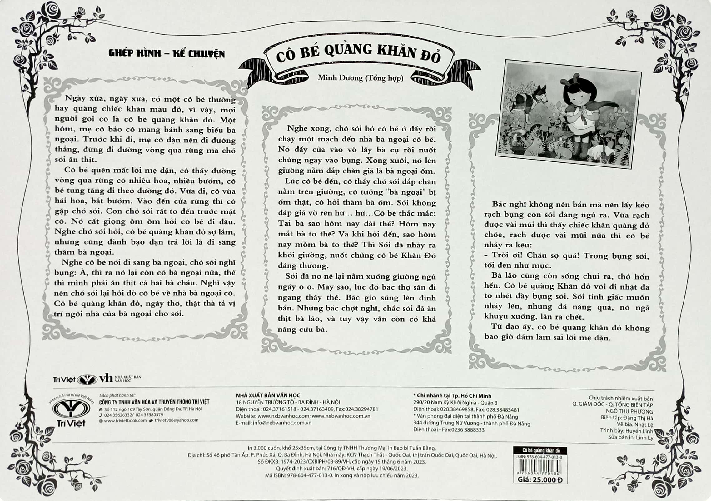ghép hình - kể chuyện: cô bé quàng khăn đỏ