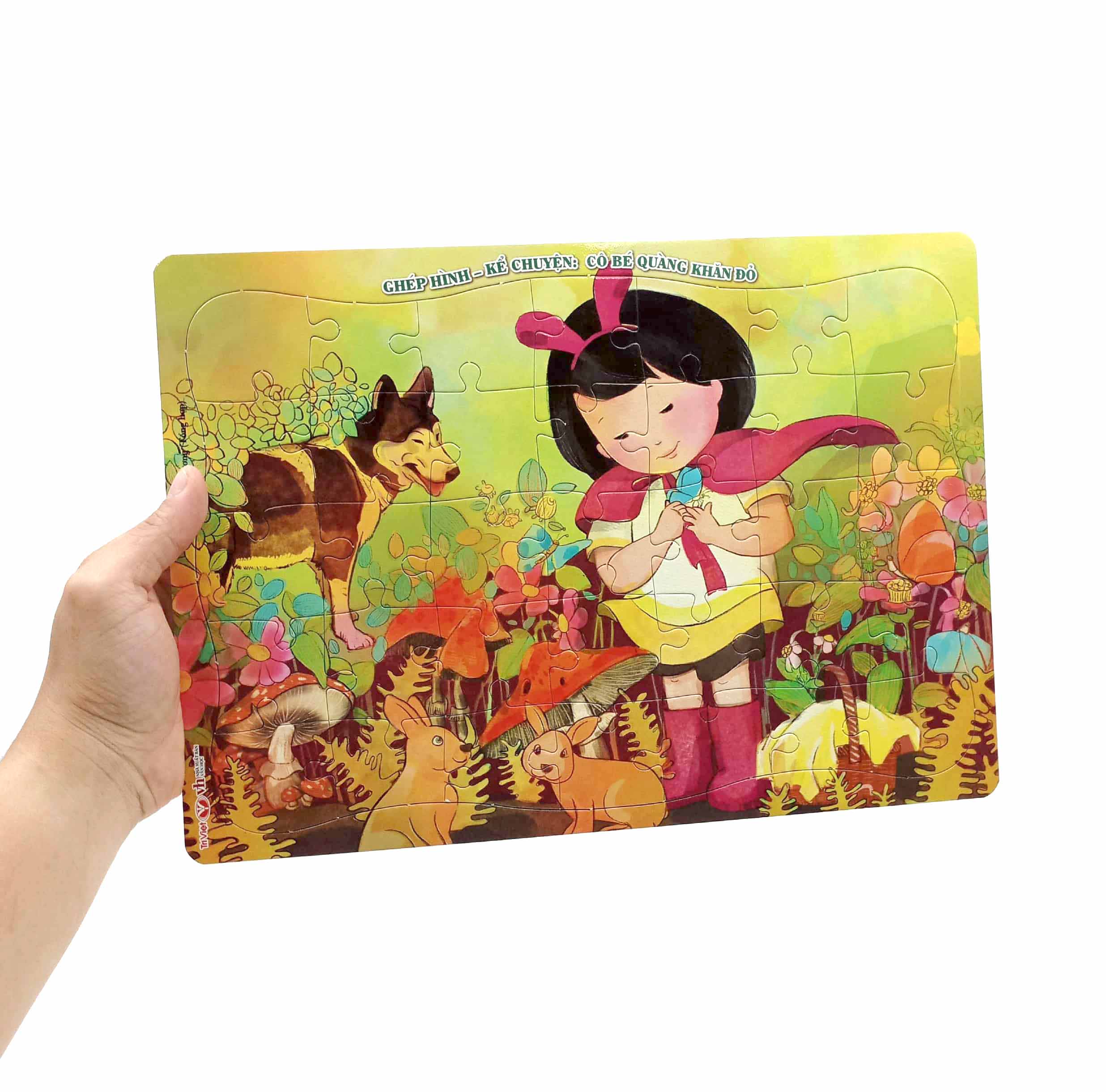 ghép hình - kể chuyện: cô bé quàng khăn đỏ