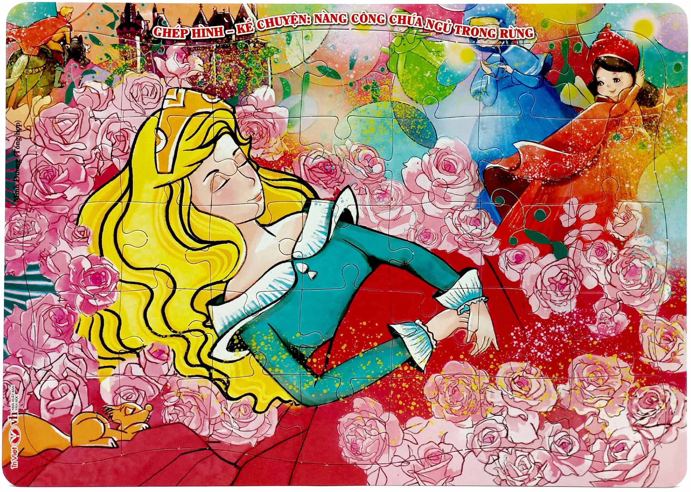 ghép hình - kể chuyện: nàng công chúa ngủ trong rừng