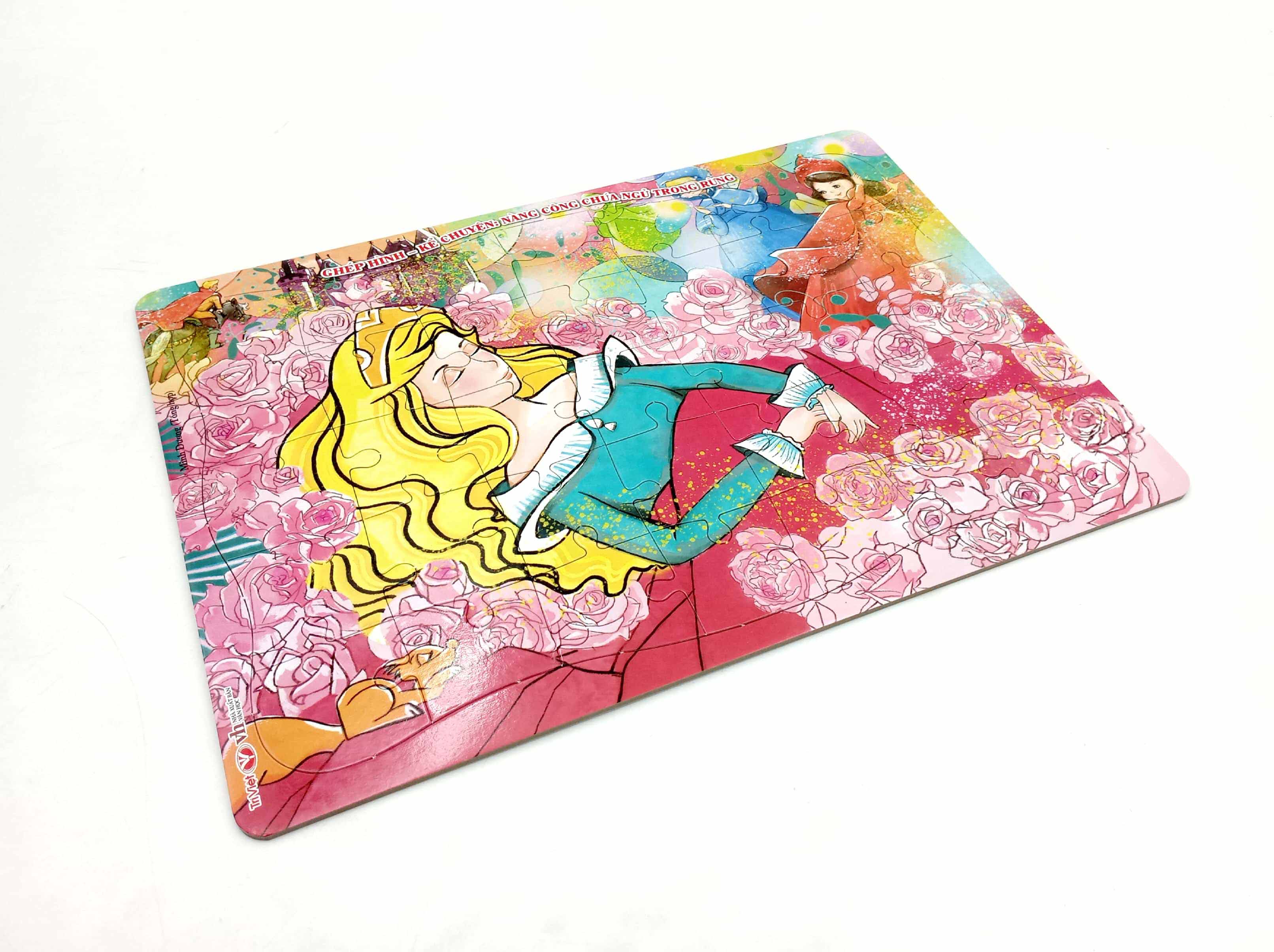 ghép hình - kể chuyện: nàng công chúa ngủ trong rừng