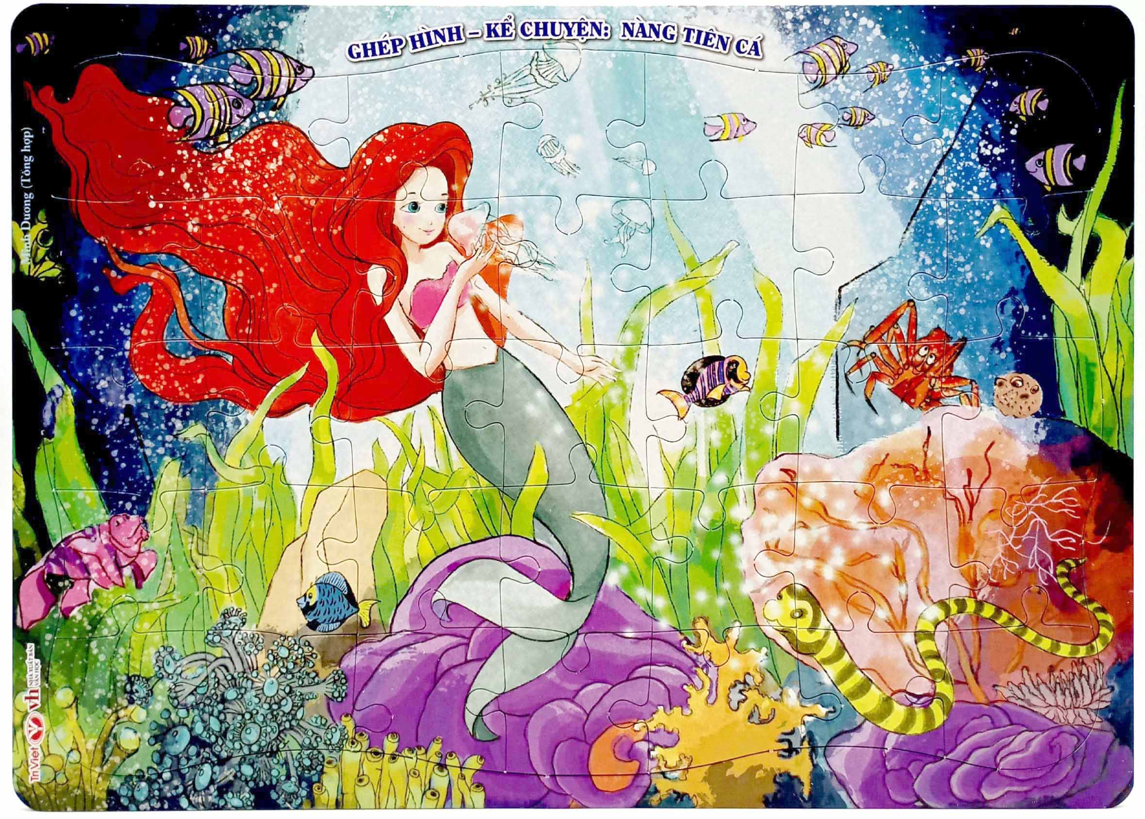 ghép hình - kể chuyện: nàng tiên cá