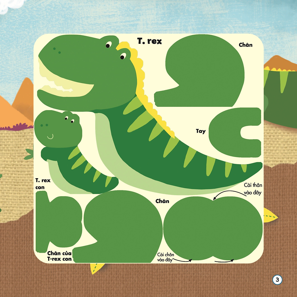 ghép hình phát triển iq - chuyện kể về khủng long