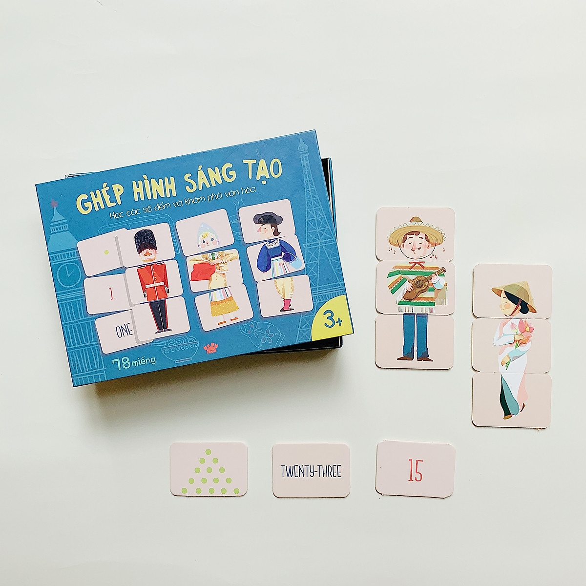 ghép hình sáng tạo - học các số đếm và khám phá văn hóa