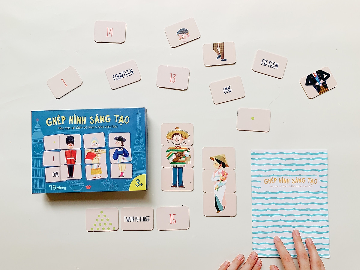 ghép hình sáng tạo - học các số đếm và khám phá văn hóa