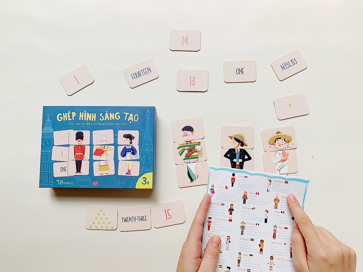 ghép hình sáng tạo - học các số đếm và khám phá văn hóa