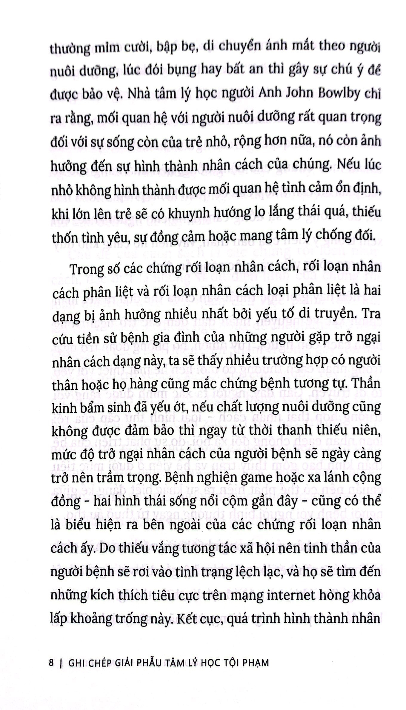 ghi chép giải phẫu tâm lý học tội phạm