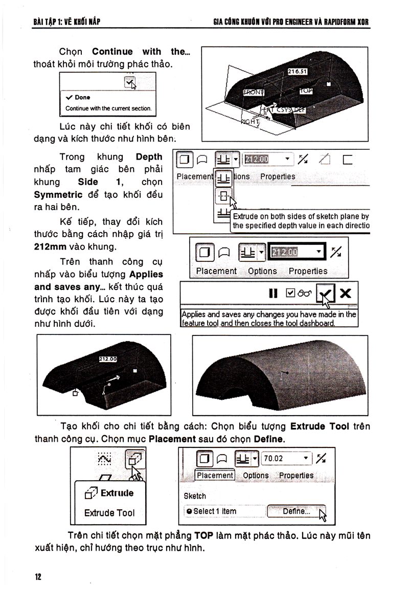 gia công khuôn với pro engineer & rapidform xor