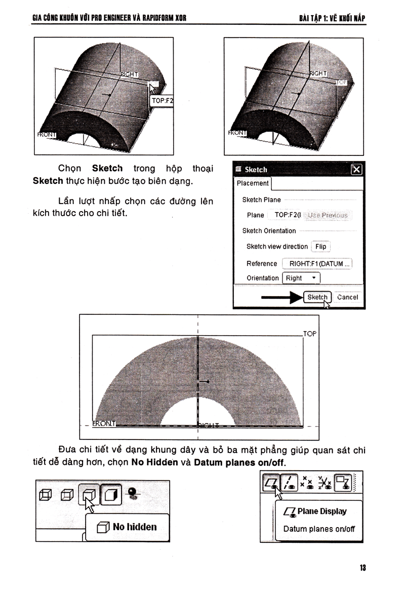 gia công khuôn với pro engineer & rapidform xor