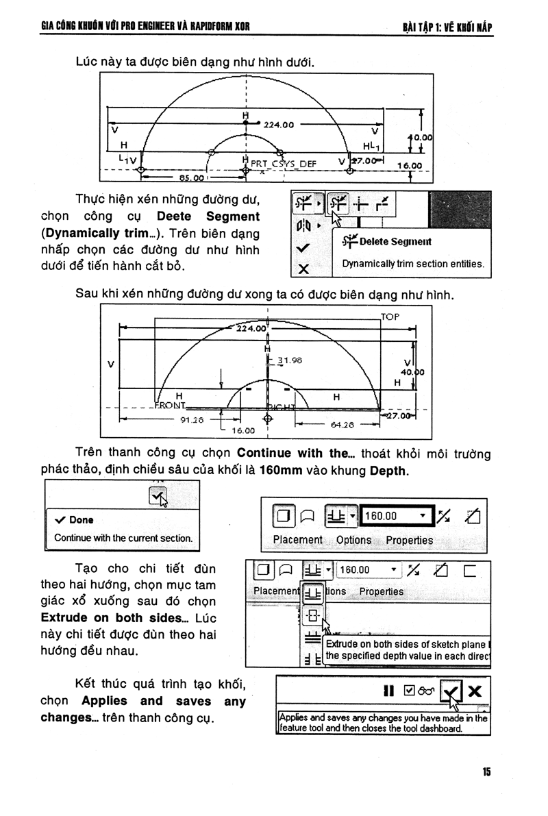 gia công khuôn với pro engineer & rapidform xor
