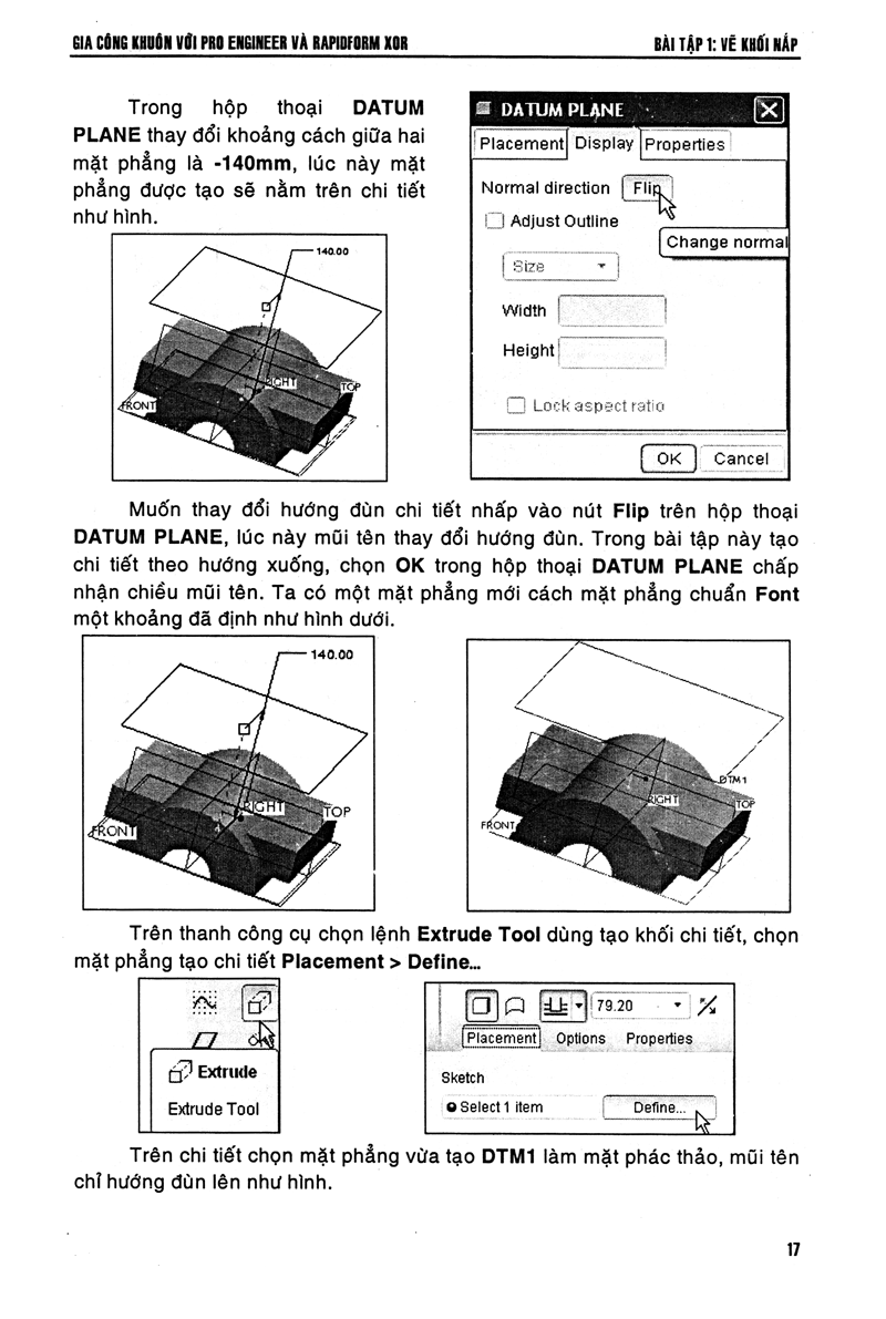 gia công khuôn với pro engineer & rapidform xor