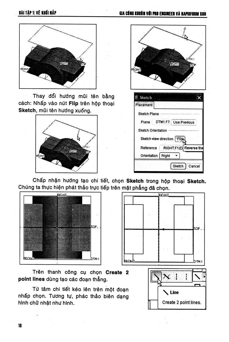 gia công khuôn với pro engineer & rapidform xor