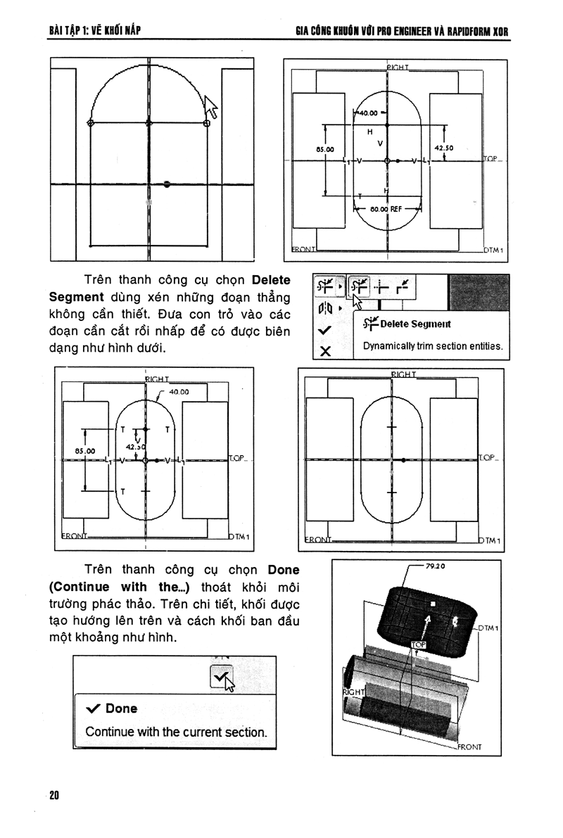 gia công khuôn với pro engineer & rapidform xor
