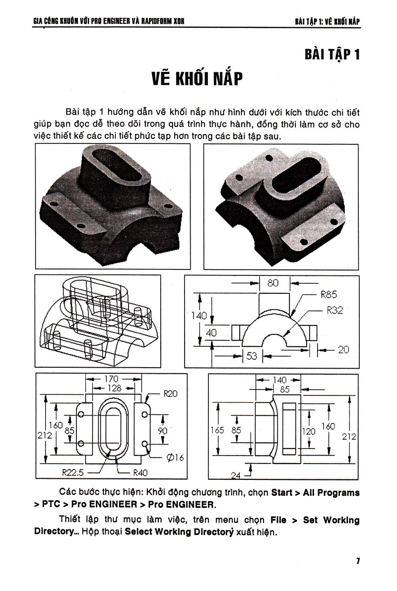 gia công khuôn với pro engineer & rapidform xor