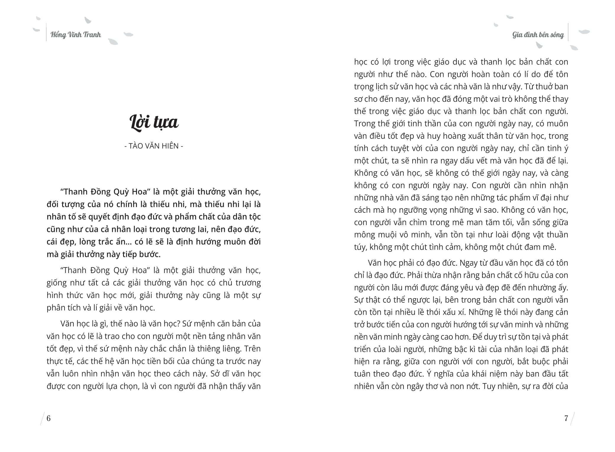 gia đình bên sông