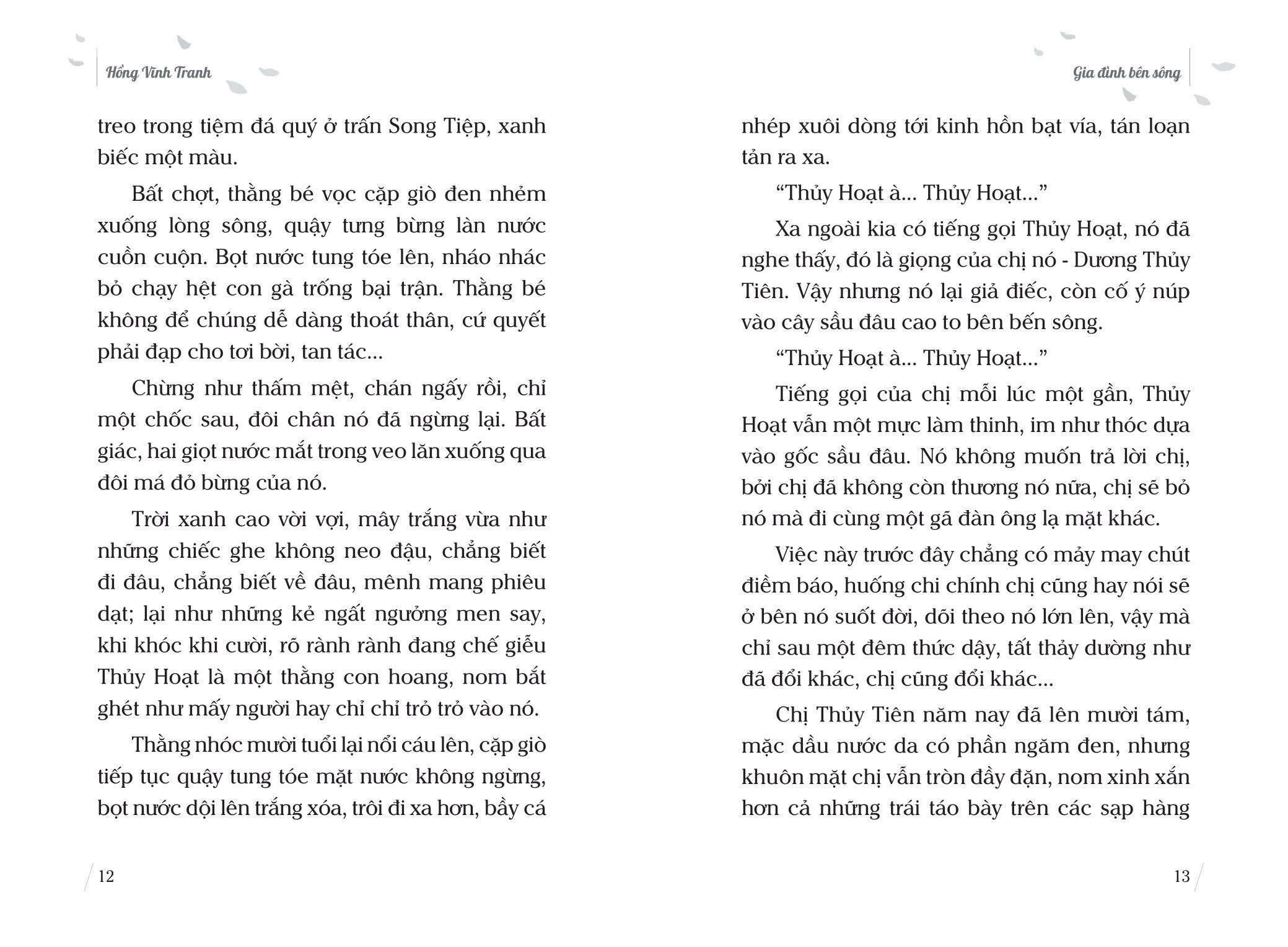 gia đình bên sông