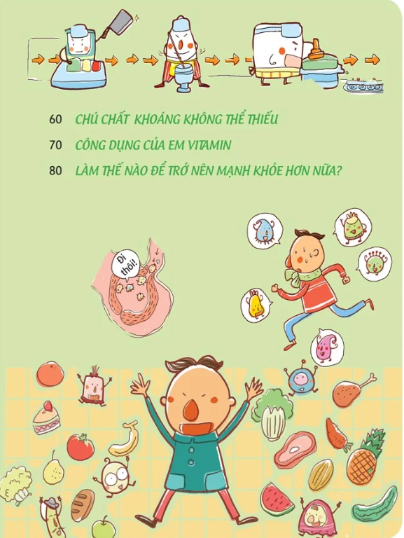 gia đình dinh dưỡng - thức ăn cùng các yếu tố dinh dưỡng