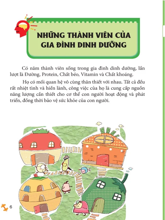 gia đình dinh dưỡng - thức ăn cùng các yếu tố dinh dưỡng