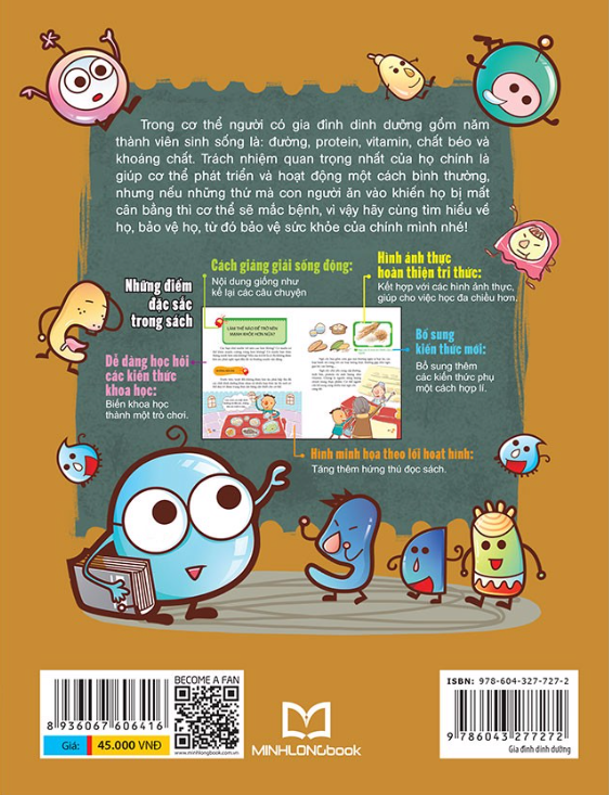 gia đình dinh dưỡng - thức ăn cùng các yếu tố dinh dưỡng