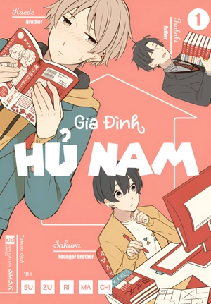 gia đình hủ nam - tập 1 - tặng kèm set 3 bookmark bế hình fudanshi + xwitter card