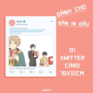 gia đình hủ nam - tập 1 - tặng kèm set 3 bookmark bế hình fudanshi + xwitter card