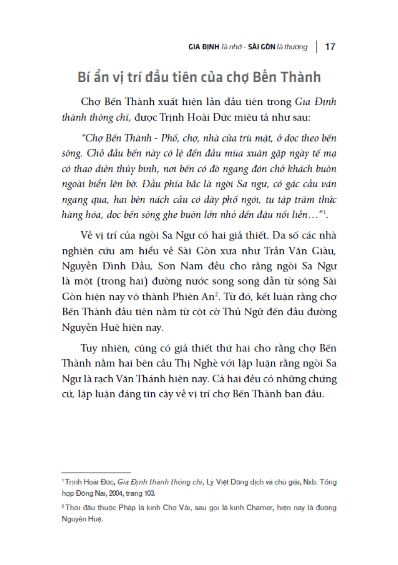 gia định là nhớ - sài gòn là thương