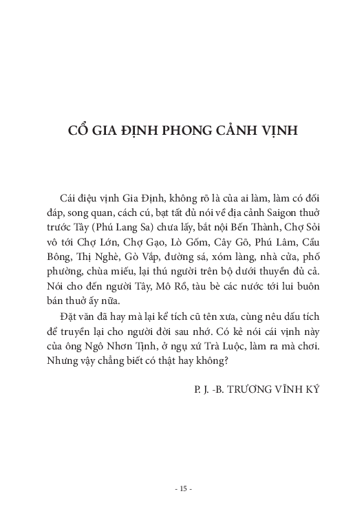 gia định phong cảnh vịnh