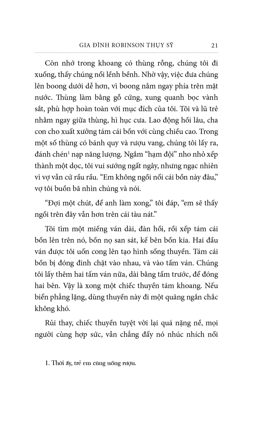 gia đình robinson thụy sỹ - bìa vải