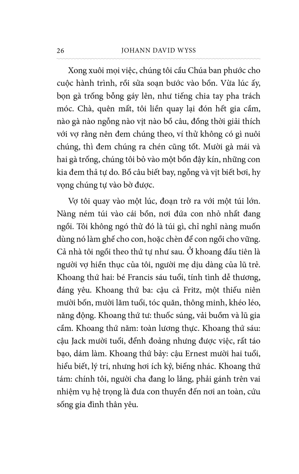 gia đình robinson thụy sỹ - bìa vải