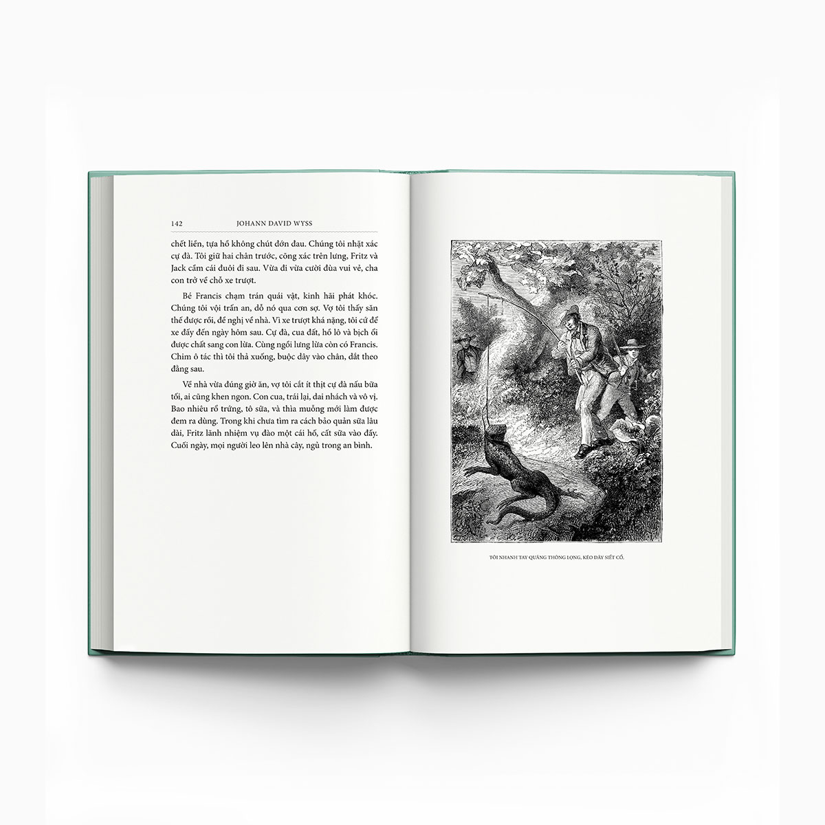 gia đình robinson thụy sỹ - bìa vải