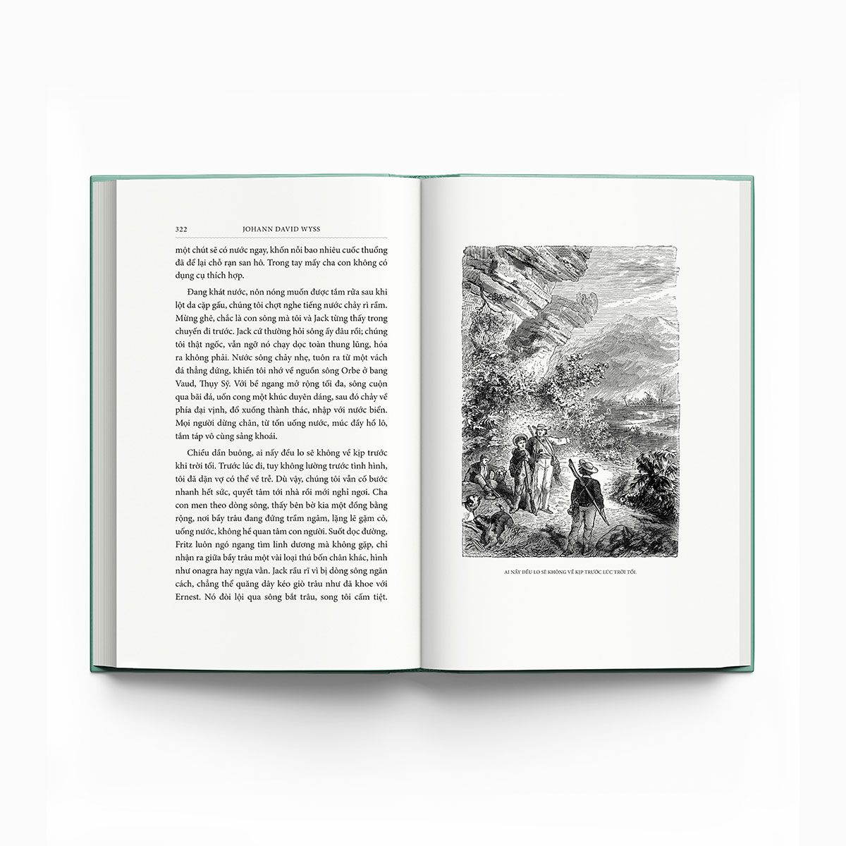 gia đình robinson thụy sỹ - bìa vải