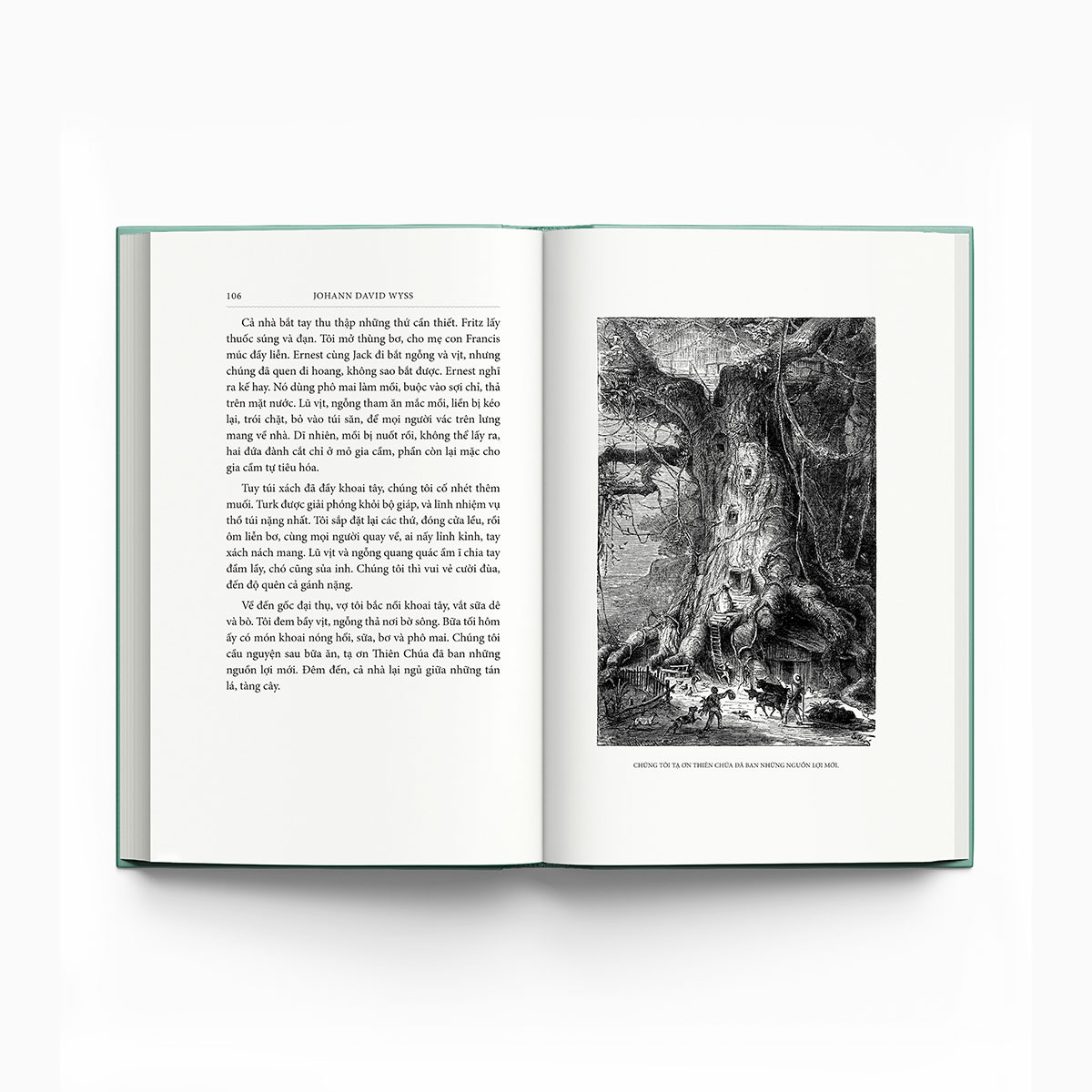 gia đình robinson thụy sỹ - bìa vải