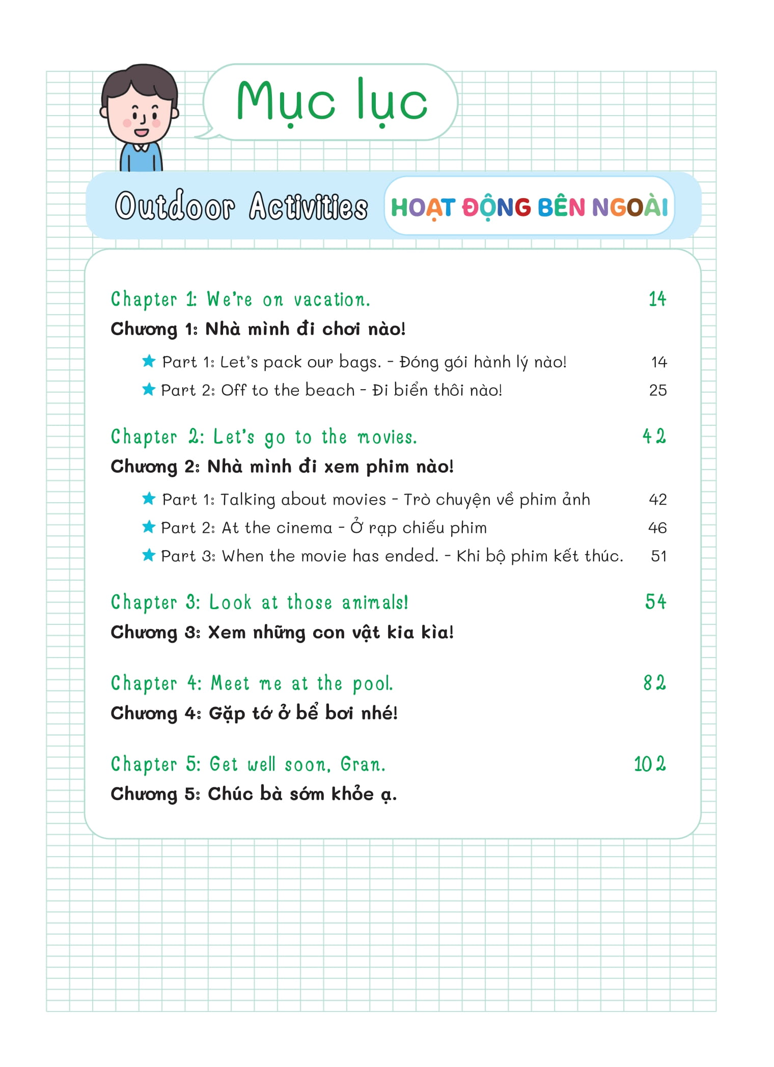 gia đình song ngữ - 365 ngày cả nhà cùng nói tiếng anh như người bản ngữ - hoạt động bên ngoài - outdoor activities