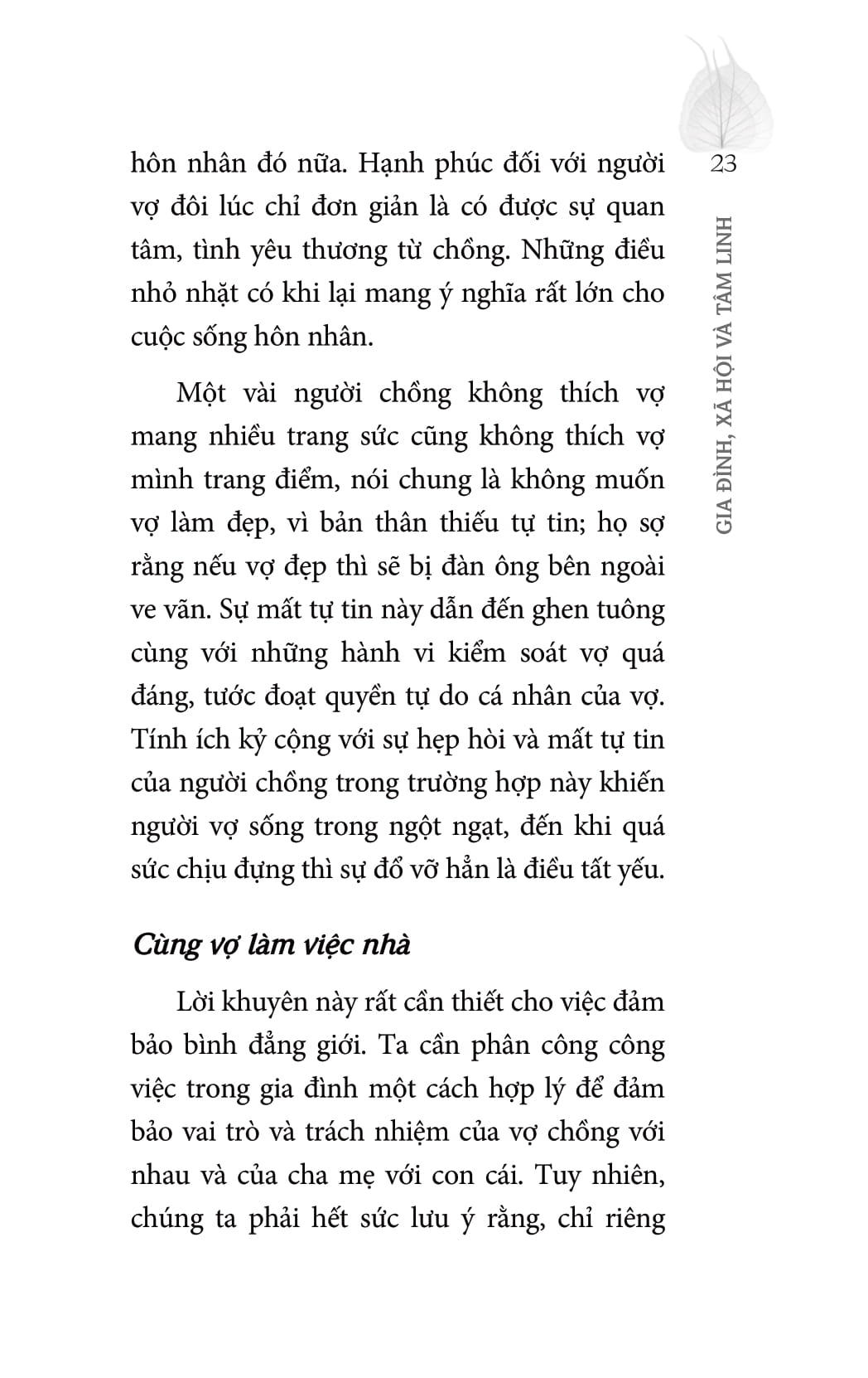 gia đình, xã hội và tâm linh