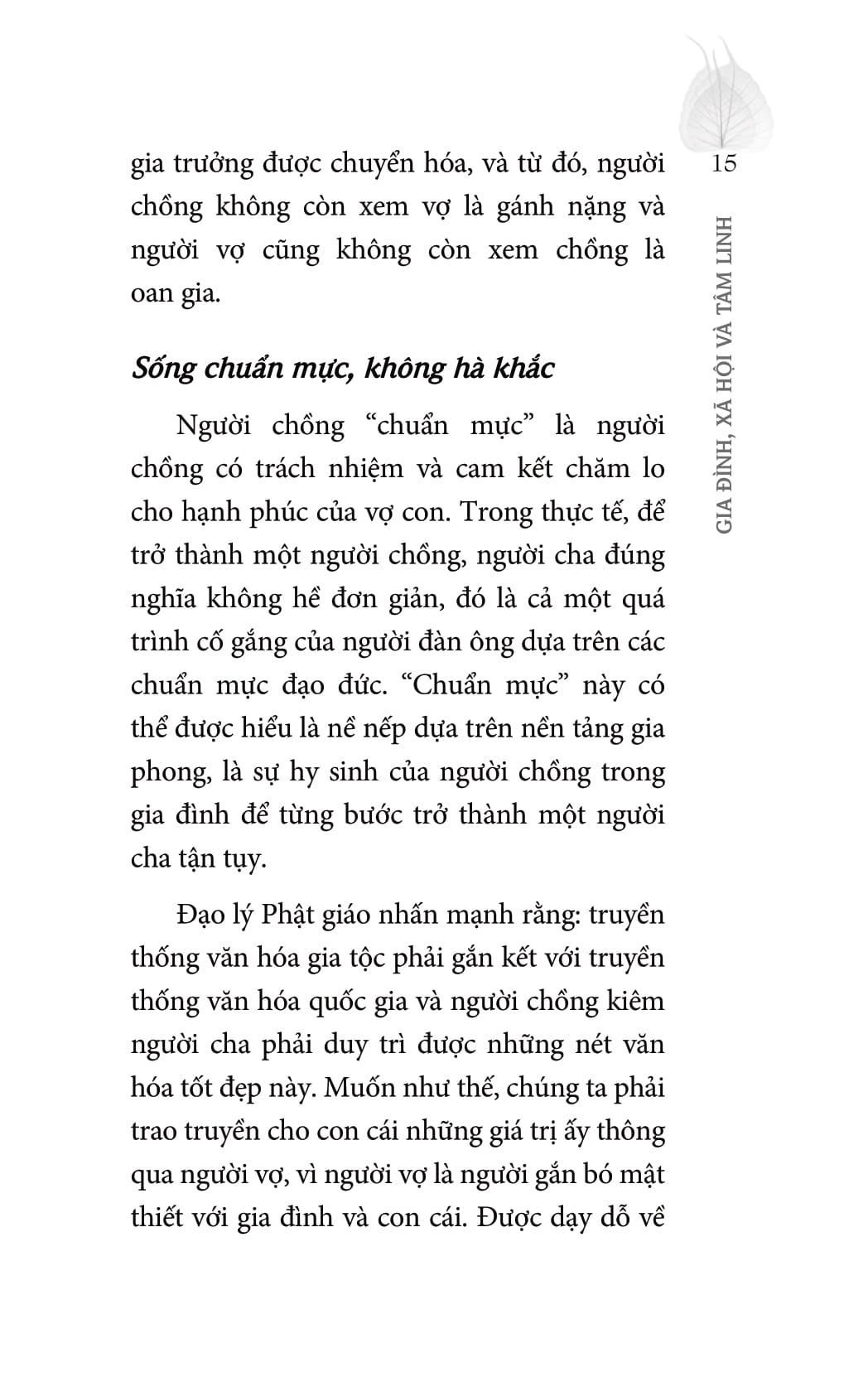 gia đình, xã hội và tâm linh