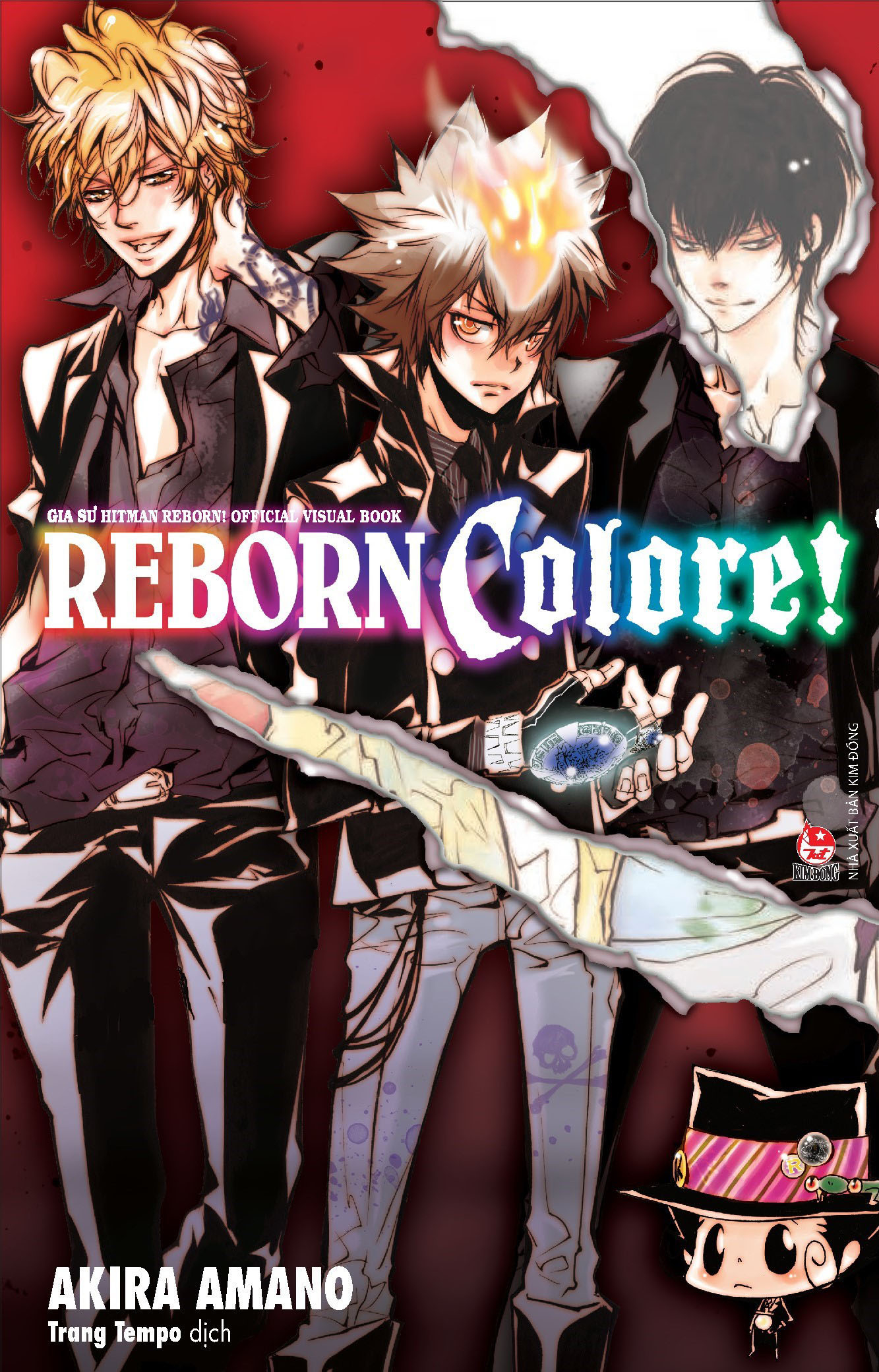 gia sư hitman reborn! official visual book - reborn colore! - tặng kèm sticker