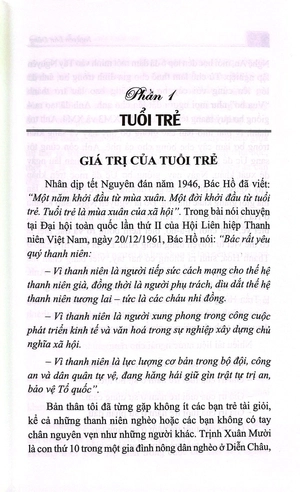 giá trị đích thực của tuổi trẻ